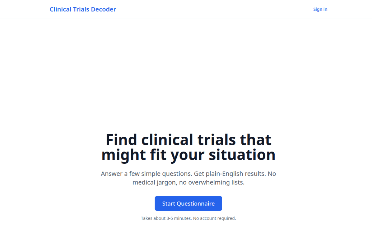 Clinical Trials Decoder preview